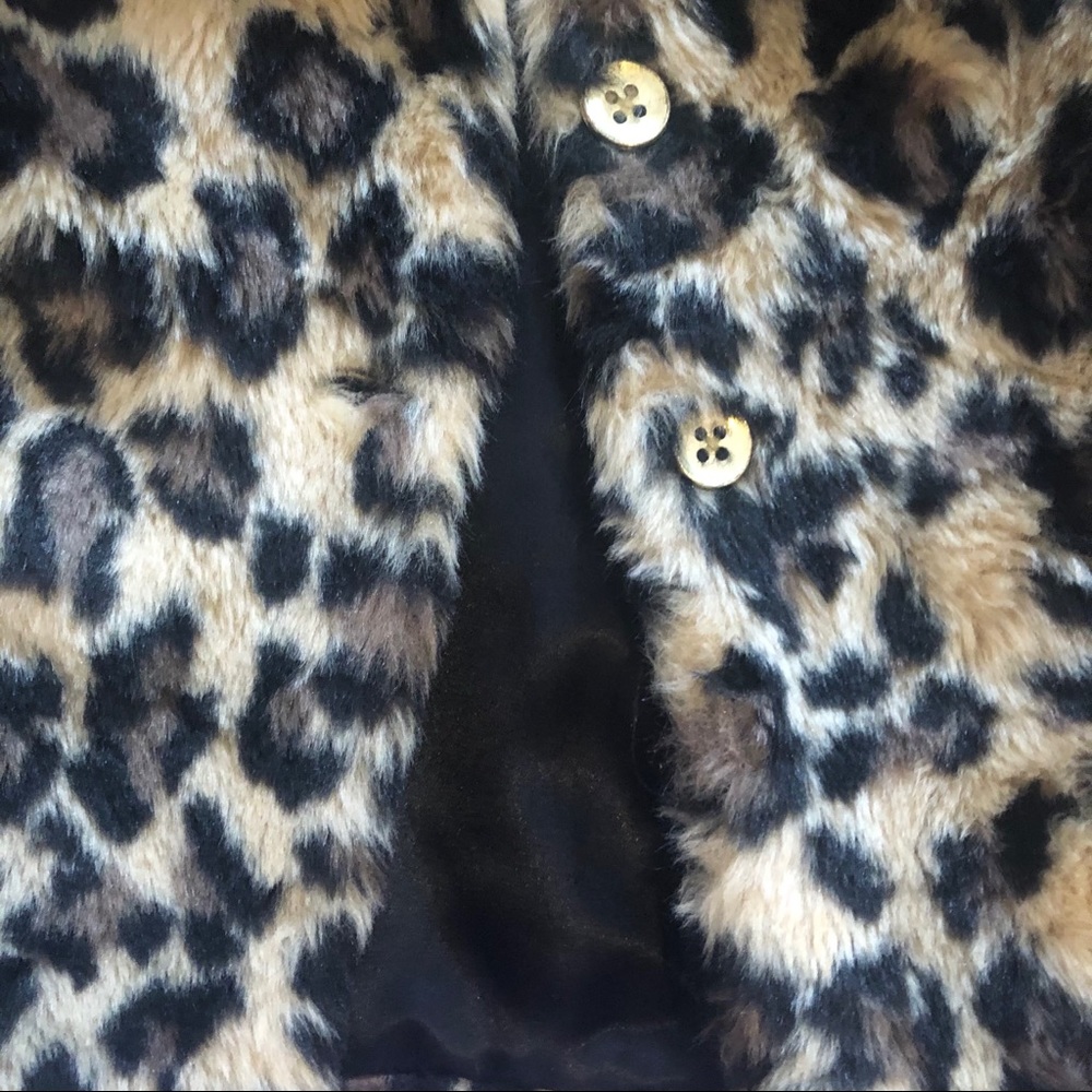 Leopard coat for toddler girls - Picture 4 of 6